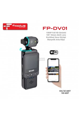 Fioplus FP-DV01 1080P Full HD WiFi Akıllı Vücut Kamerası Fioplus FP-DV01 1080P Full HD WiFi Akıllı Vücut Kamerası