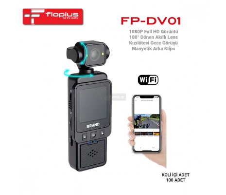 Fioplus FP-DV01 1080P Full HD WiFi Akıllı Vücut Kamerası Fioplus FP-DV01 1080P Full HD WiFi Akıllı Vücut Kamerası