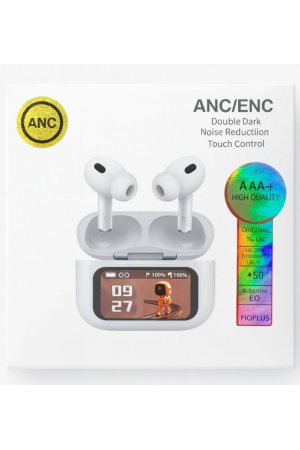 A9 Pro ANC Bluetooth Kulaklık – LED Ekranlı, Gürültü Engel, 24 Saat Şarjlı Selfie Kumandalı Headset