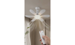 Pervaneli LED Lamba Fan – Kumandalı Tavan Vantilatörü, Ampul Tipi Soğutucu Işık, 3 Kademeli Fan Pervaneli LED Lamba Fan – Kumandalı Tavan Vantilatörü, Ampul Tipi Soğutucu Işık, 3 Kademeli Fan