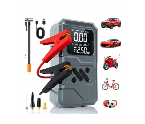 Suitu ST-9654 Akıllı Mobil Araç Hava Kompresörü+ Akü Takviye