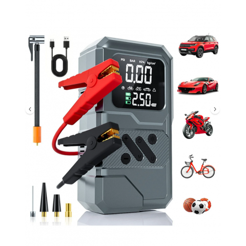 Suitu ST-9654 Akıllı Mobil Araç Hava Kompresörü+ Akü Takviye