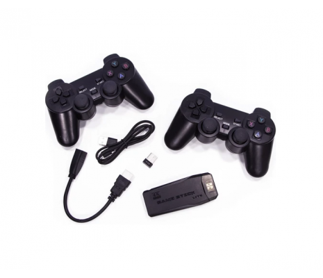 Fio-M8 2.4g Kablosuz Çift Kol Retro Oyunlar 4K Game Stick