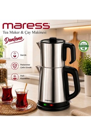 Maress Çay Makinesi 1500 watt sıcak tutma fonksiyonu