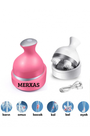 Merxas Pembe KK-11 Rahatlatıcı Saç Derisi Masaj Aleti