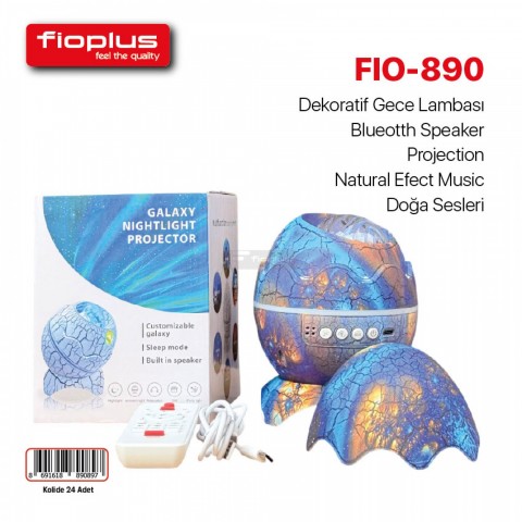 FIOPLUS FIO-890 RGB LED Bluetooth Gece Lambası & Hoparlör