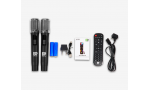 Dipaoer DP-1426 akıllı dokunmatik ekranlı ve RGB aydınlatmalı taşınabilir video/karaoke parti hoparlörü