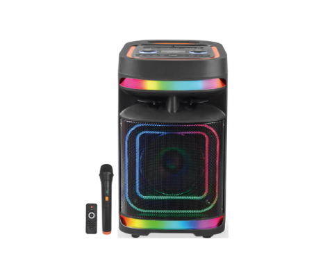 KOLAV-M840 8 İnç 1800W Bluetooth Karaoke Hoparlör RGB LED Işıklı Taşınabilir Parti Speaker