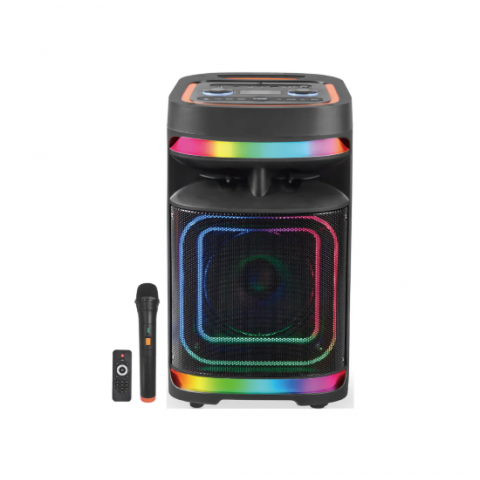 KOLAV-M840 8 İnç 1800W Bluetooth Karaoke Hoparlör RGB LED Işıklı Taşınabilir Parti Speaker KOLAV-M840 8 İnç 1800W Bluetooth Karaoke Hoparlör RGB LED Işıklı Taşınabilir Parti Speaker