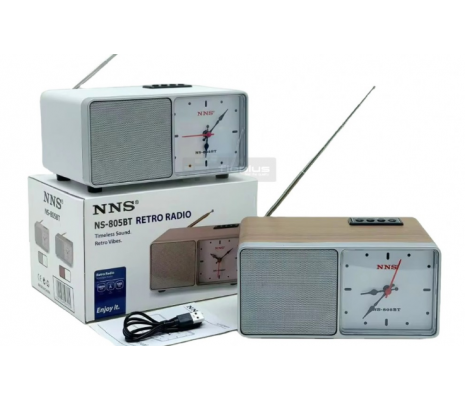 Fio NS805BT Saatli Nostaljik Retro Radyo