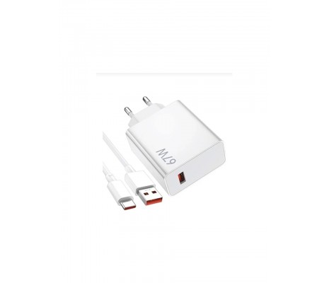 67 Watt Hızlı Şarj Seti (TYPE-C)6A USB Mi Redmi