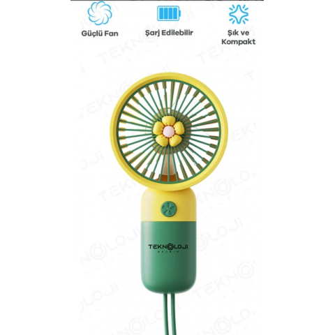 Mini USB Fan Led Işıklı Masa Üstü 3 Kademeli Mini Vantilatör Soğutucu 11cm