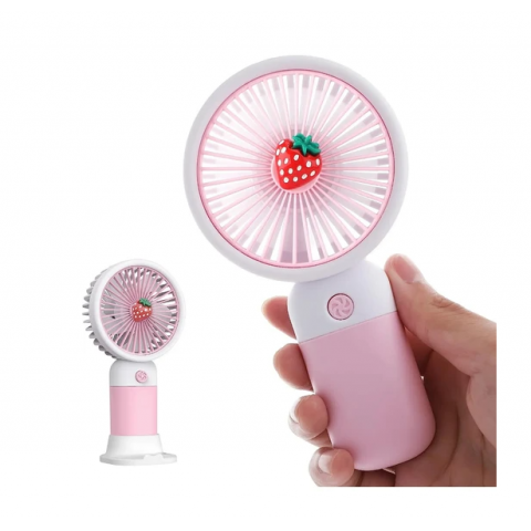 Cep Telefon Tutucu Mini Fan Masaüstü Taşınabilir Çilek Görünümlü El Fanı Cep Telefon Tutucu Mini Fan Masaüstü Taşınabilir Çilek Görünümlü El Fanı